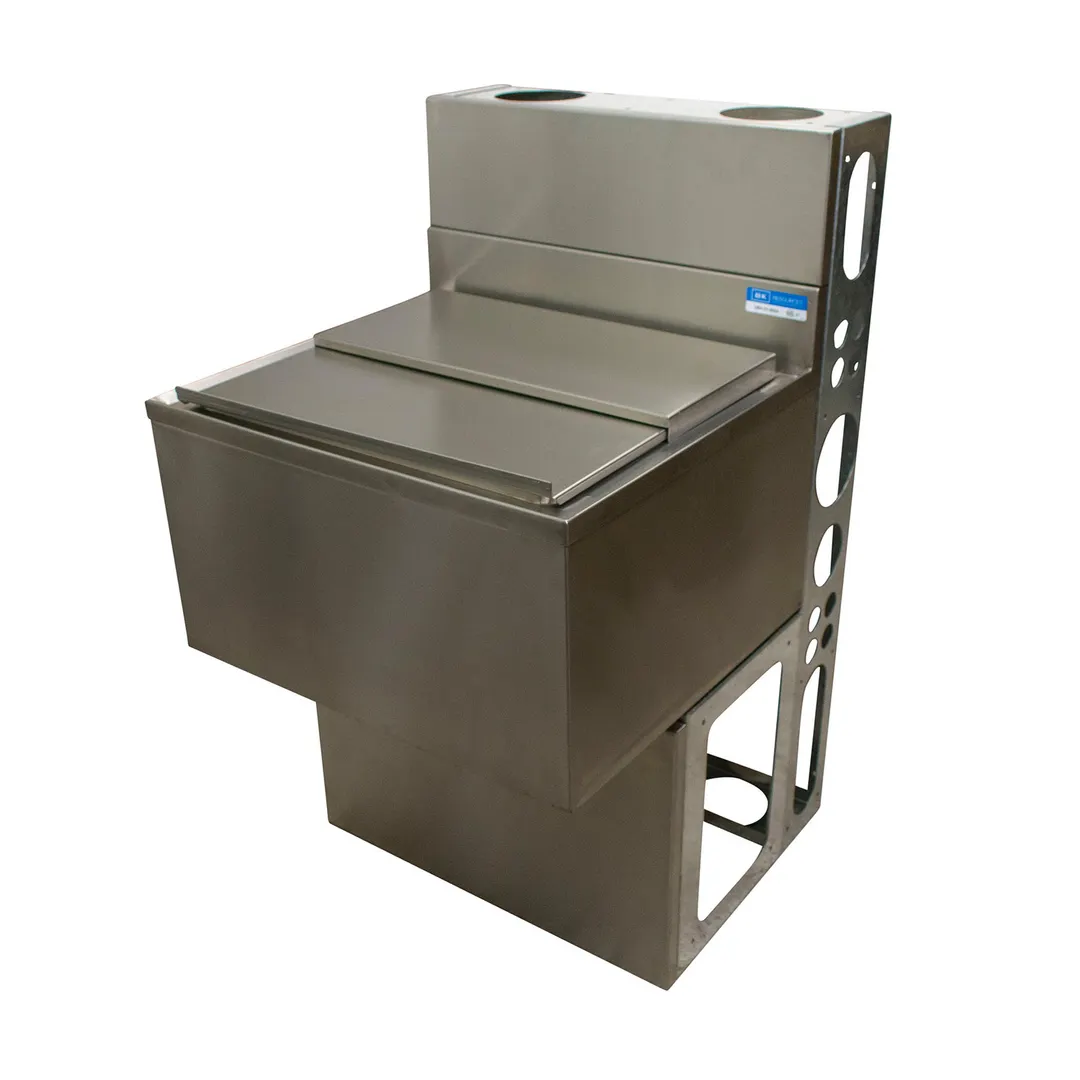 BK Resources UBDW-21-IB30 Underbar Ice Bin / Cocktail Unit, 97 lbs Capacity