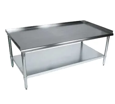 BK Resources VETS-3630 Equipment Stand, 37"W X 30"D X 26"H, Front Rolled Edge