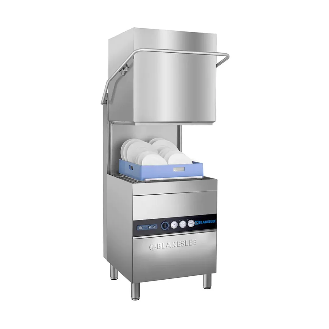 Blakeslee D-18-3 28" Hood Type Dishwasher, 30 Racks/Hr -24 Gal/Hr - High Temp with Booster