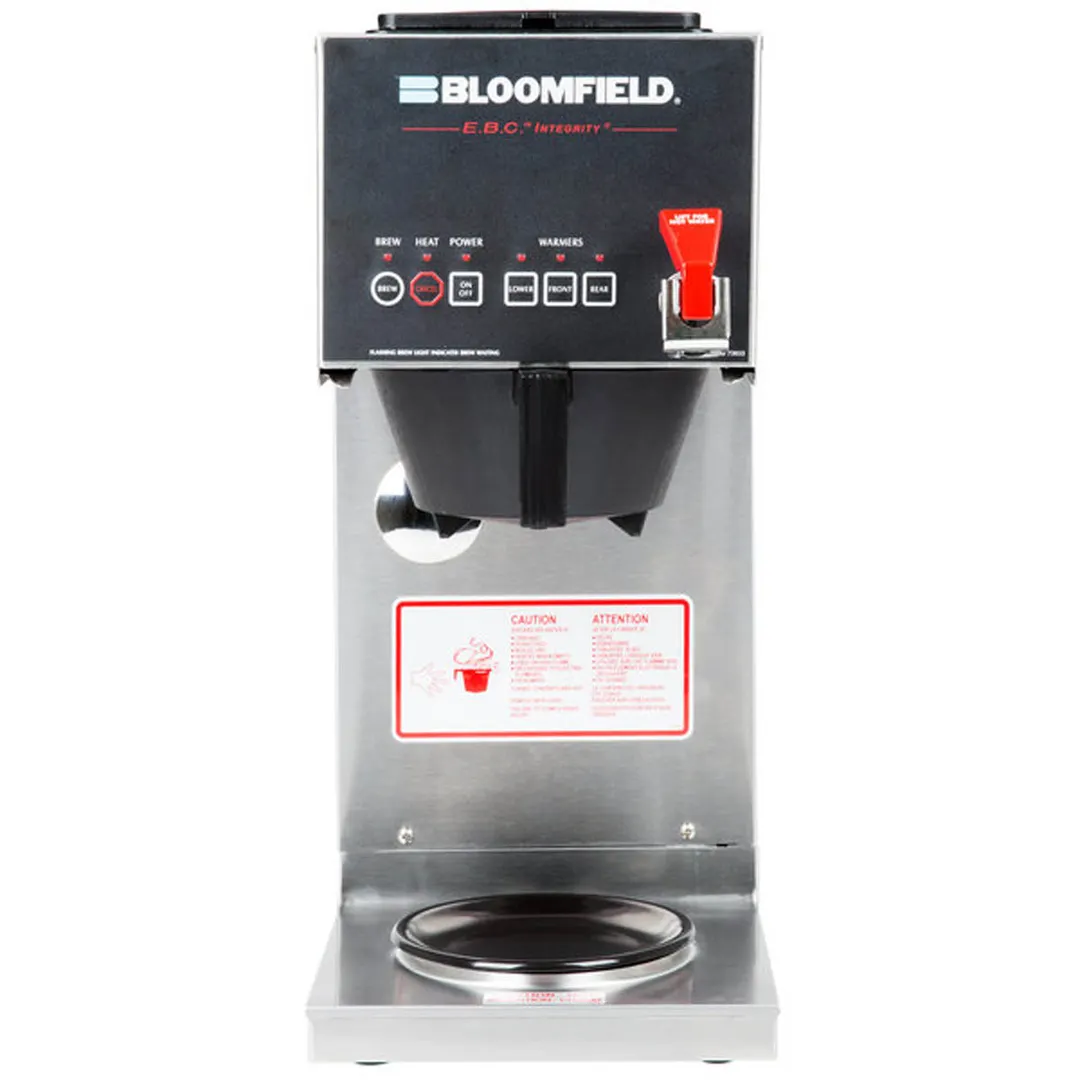 Bloomfield 1012D3F-120V Automatic Fill Coffee Brewer for Decanters With Hot Water Faucet, Single