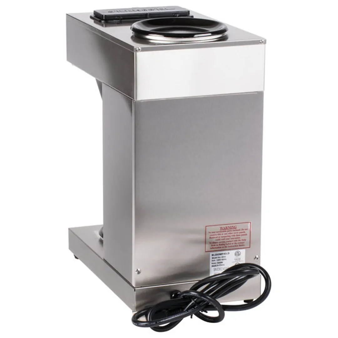 Bloomfield 4543-D2-120V Manual Water Fill Coffee Brewer for Decanters, No Hot Water Faucet - Single