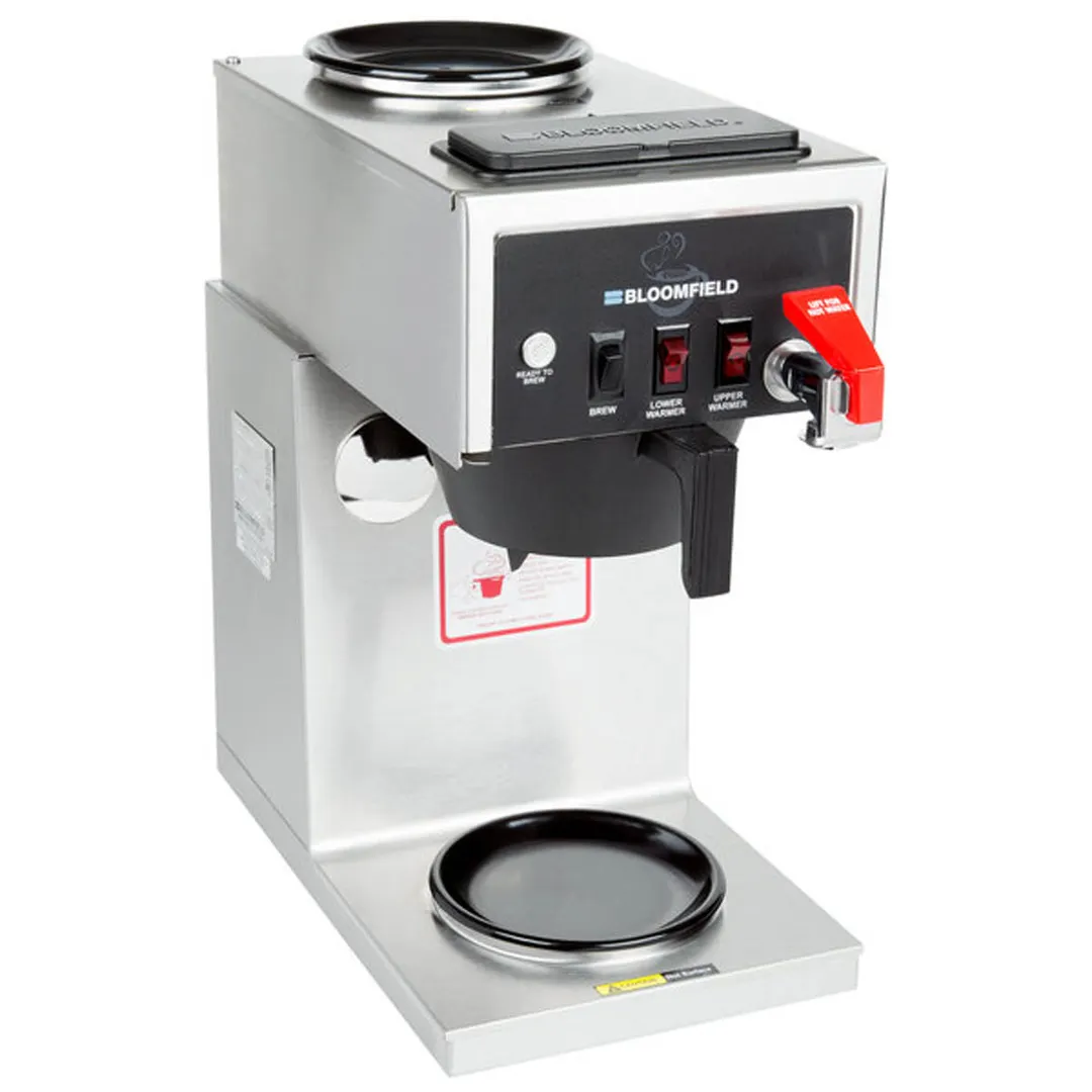 Bloomfield 8540D2F-120V Automatic Fill Coffee Brewer for Decanters With Hot Water Faucet, Single