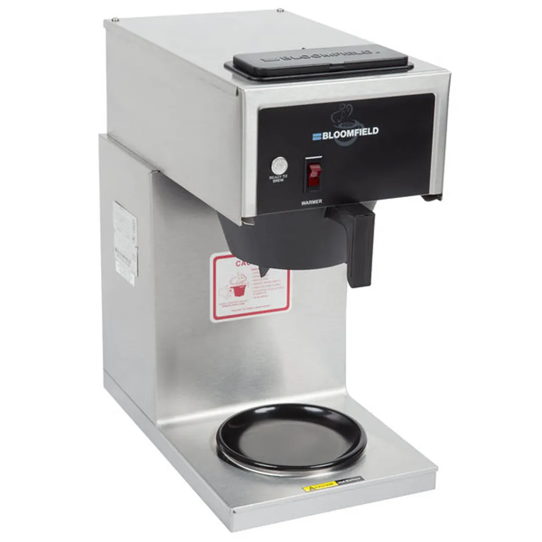 Bloomfield 8542-D1-120V Manual Water Fill Coffee Brewer for Decanters, No Hot Water Faucet - Single