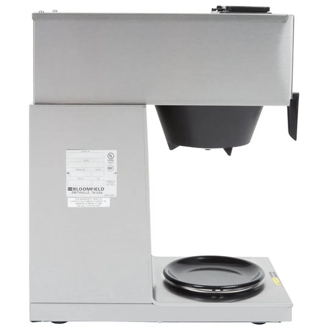 Bloomfield 8542-D1-120V Manual Water Fill Coffee Brewer for Decanters, No Hot Water Faucet - Single
