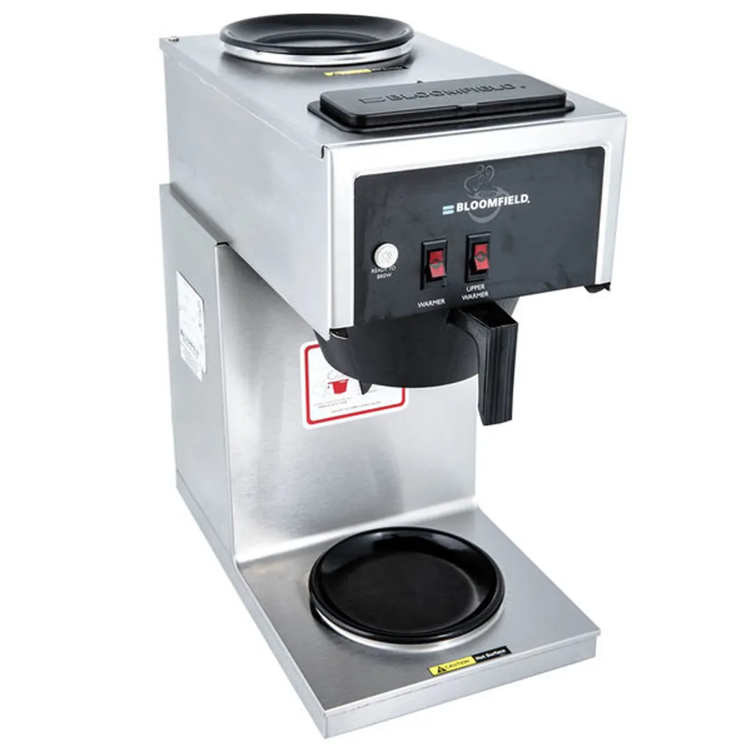 Bloomfield 8543-D2-120V Manual Water Fill Coffee Brewer for Decanters, No Hot Water Faucet / Single
