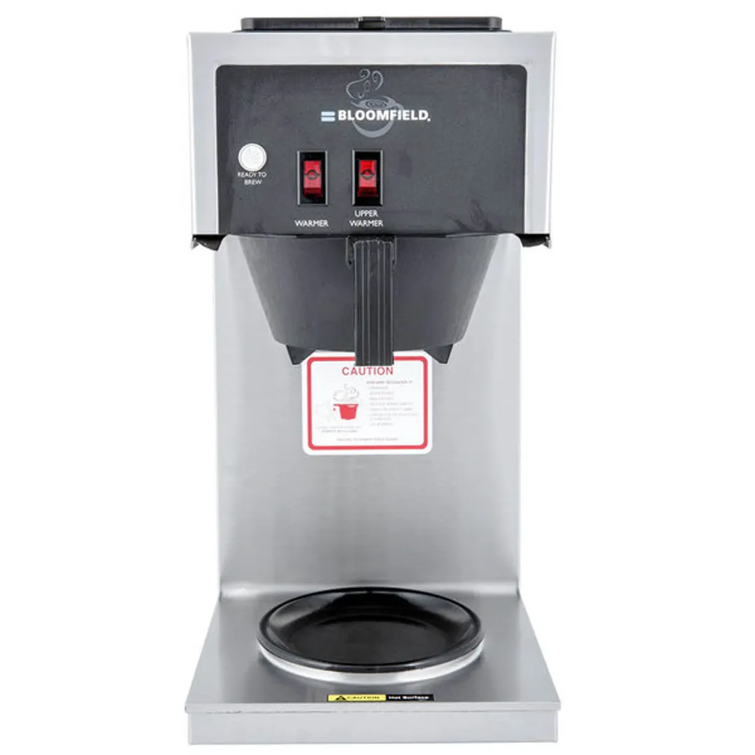 Bloomfield 8543-D2-120V Manual Water Fill Coffee Brewer for Decanters, No Hot Water Faucet / Single