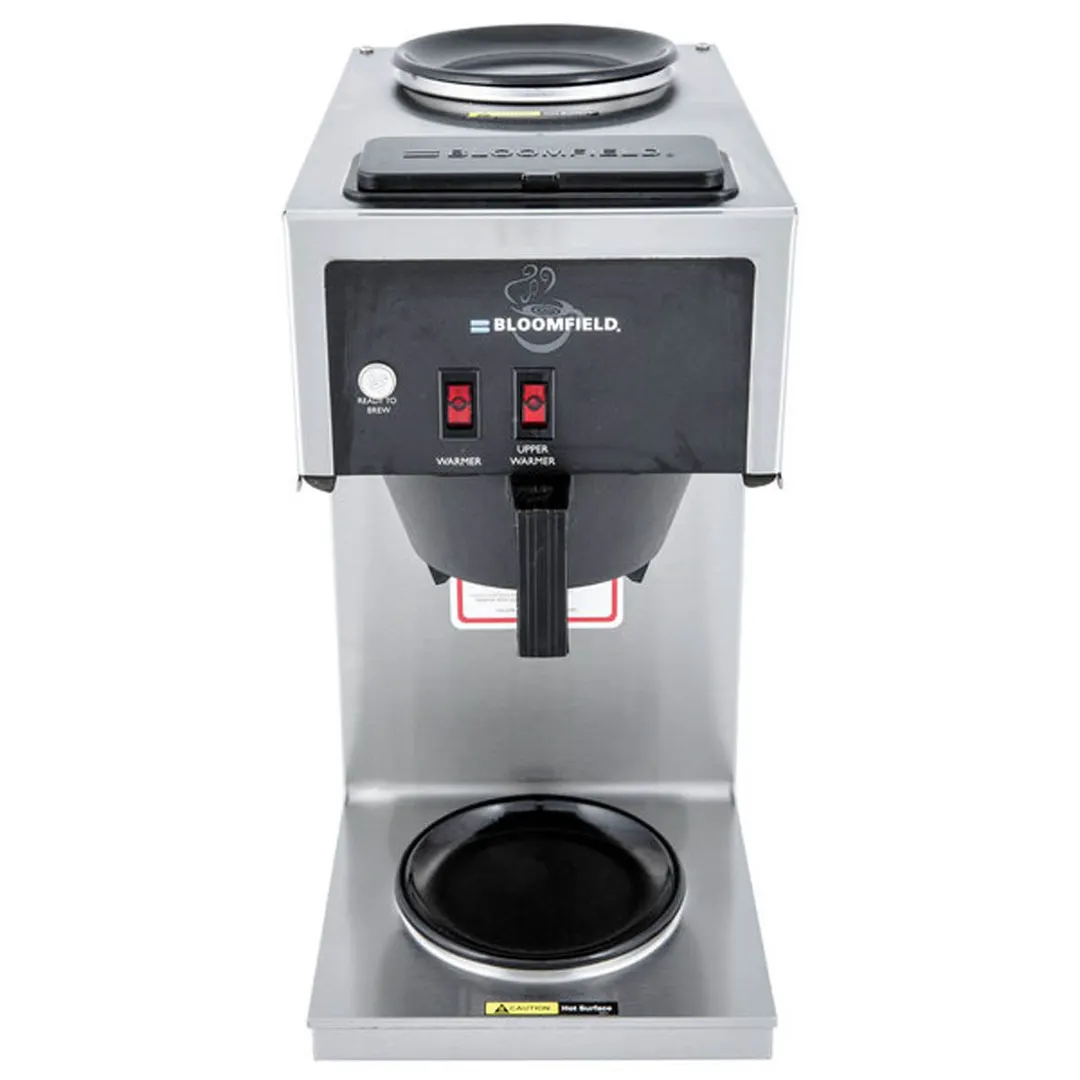 Bloomfield 8543-D2-120V Manual Water Fill Coffee Brewer for Decanters, No Hot Water Faucet / Single