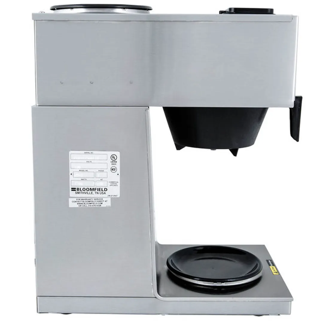 Bloomfield 8543-D2-120V Manual Water Fill Coffee Brewer for Decanters, No Hot Water Faucet / Single