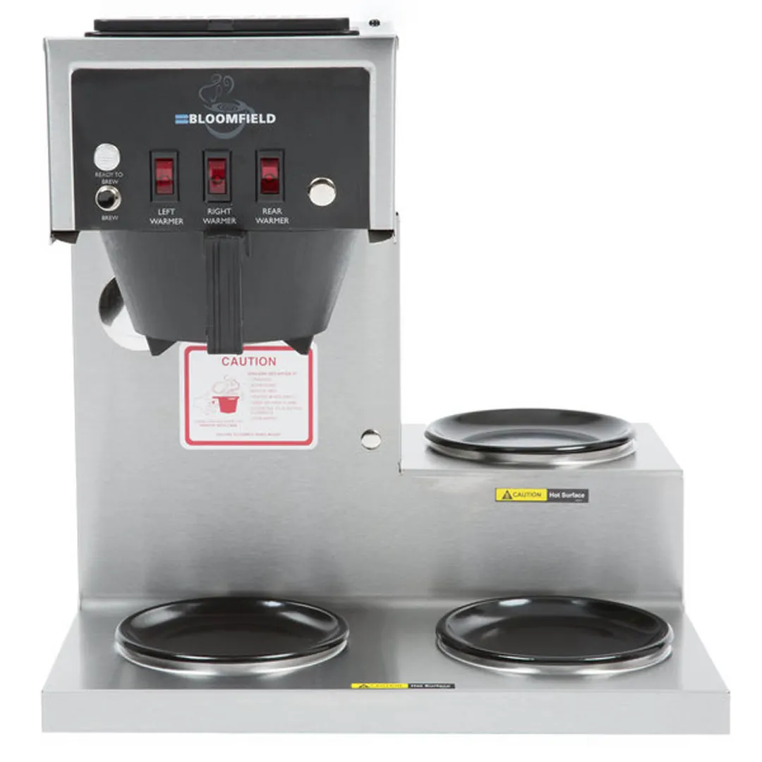 Bloomfield 8573D3-120V Automatic Fill Coffee Brewer for Decanters Without Hot Water Faucet, Single