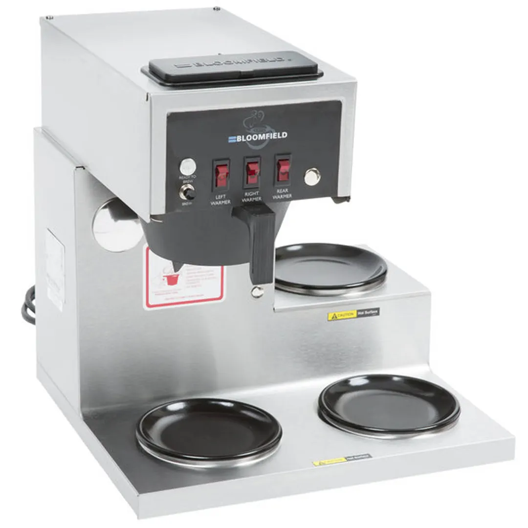 Bloomfield 8573D3-120V Automatic Fill Coffee Brewer for Decanters Without Hot Water Faucet, Single