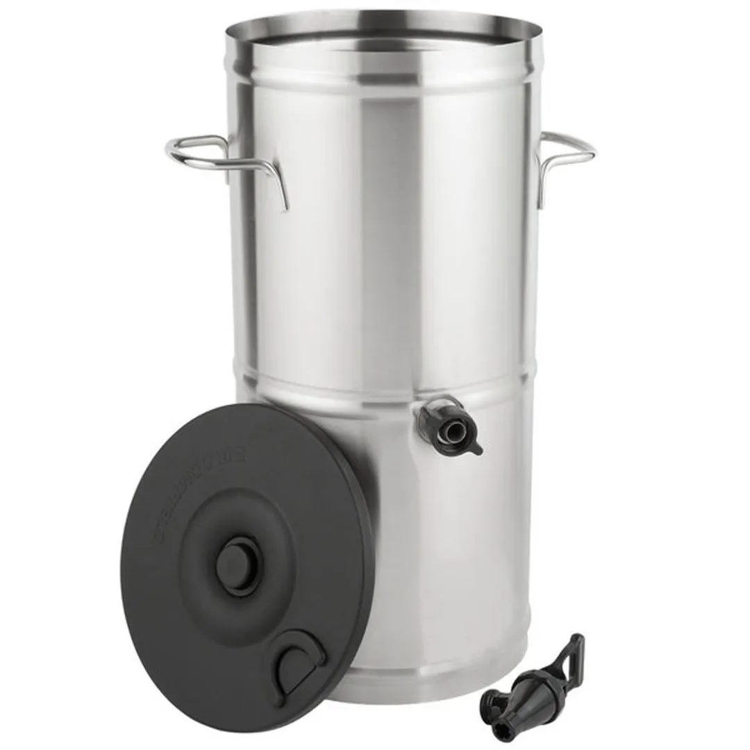 Bloomfield 8799-3G Round Stainless Steel Iced Tea Dispenser - 3 gal / Single Valve