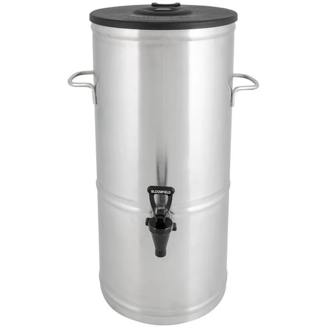Bloomfield 8802-5G Round Stainless Steel Iced Tea Dispenser - 5 gal / Single Valve