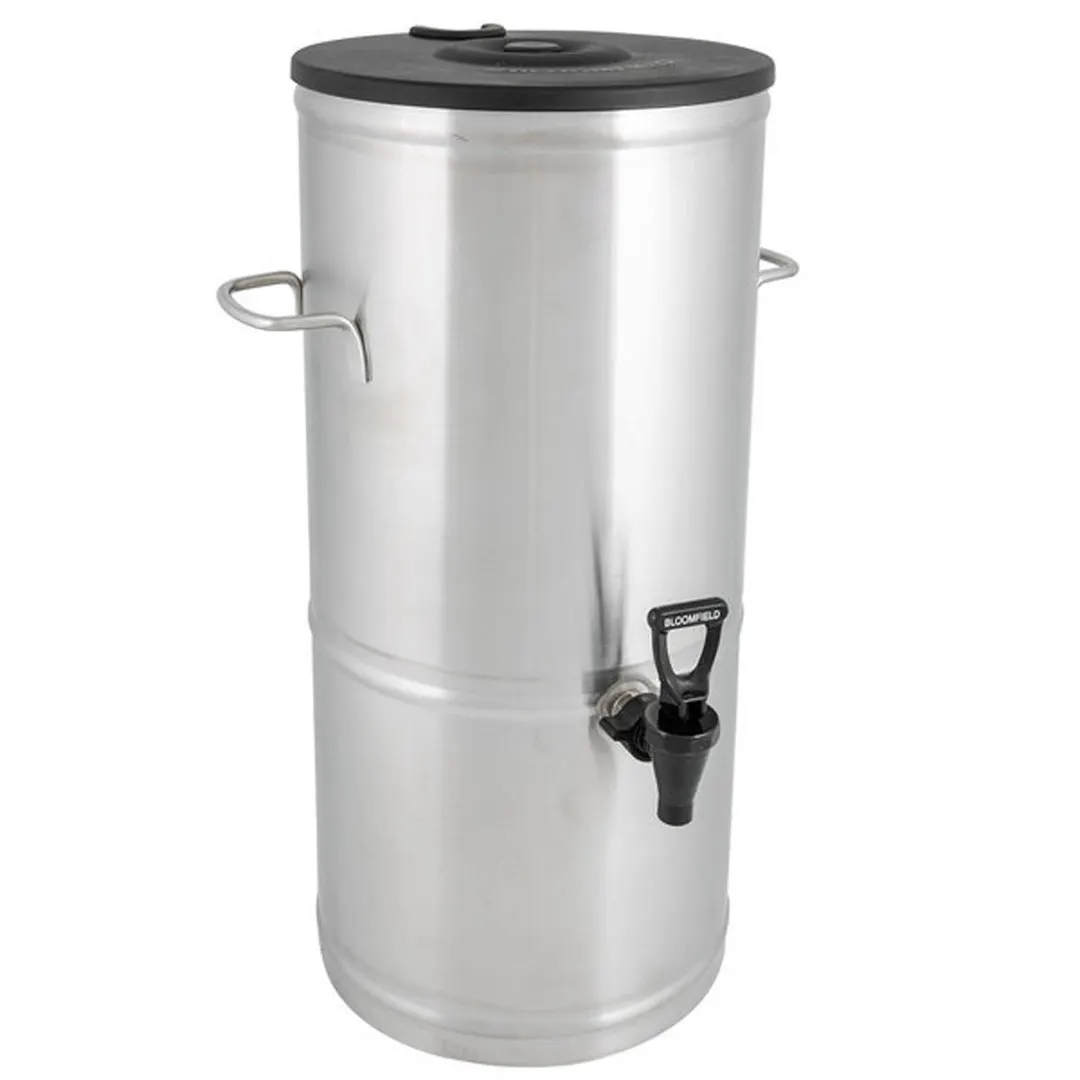Bloomfield 8802-5G Round Stainless Steel Iced Tea Dispenser - 5 gal / Single Valve