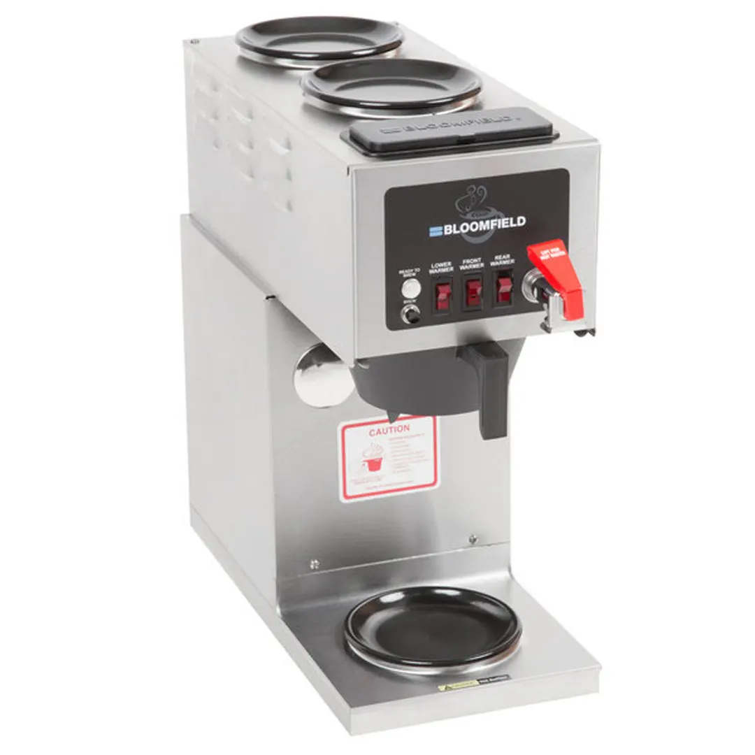 Bloomfield 9012D3F-120V Automatic Fill Coffee Brewer for Decanters With Hot Water Faucet, Single