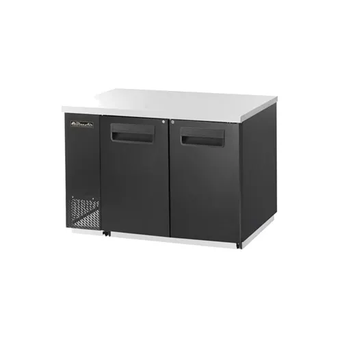 Blue Air BBB59-2S-HC 59" Two Solid Door Back Bar Cooler, Stainless Steel