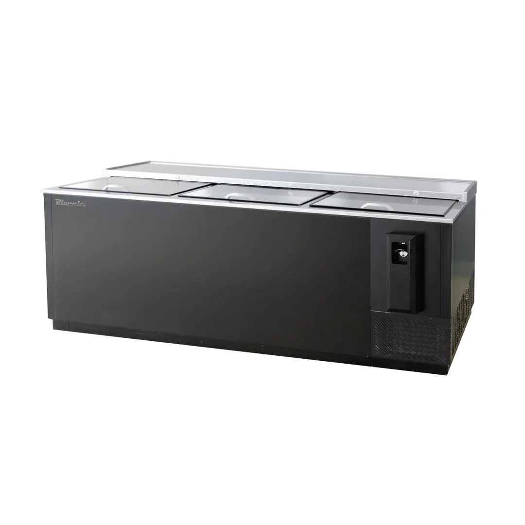 Blue Air BBC-80B-HC 80" Bottle Cooler 3 Slide Tops, 26 cu. ft.