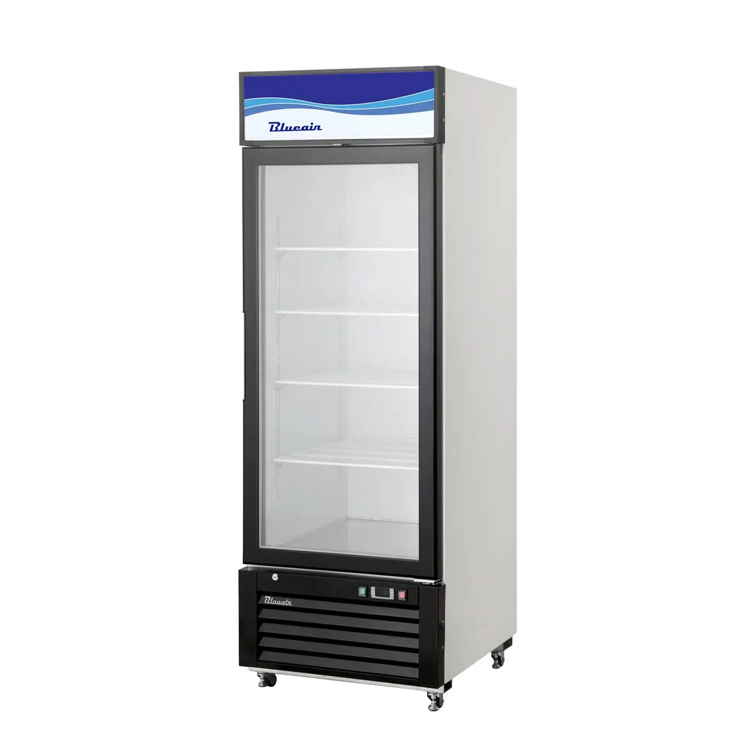 Blue Air BKGM12-HC 24" 1-Section Glass Door Refrigerator Merchandiser, 12 cu. ft.