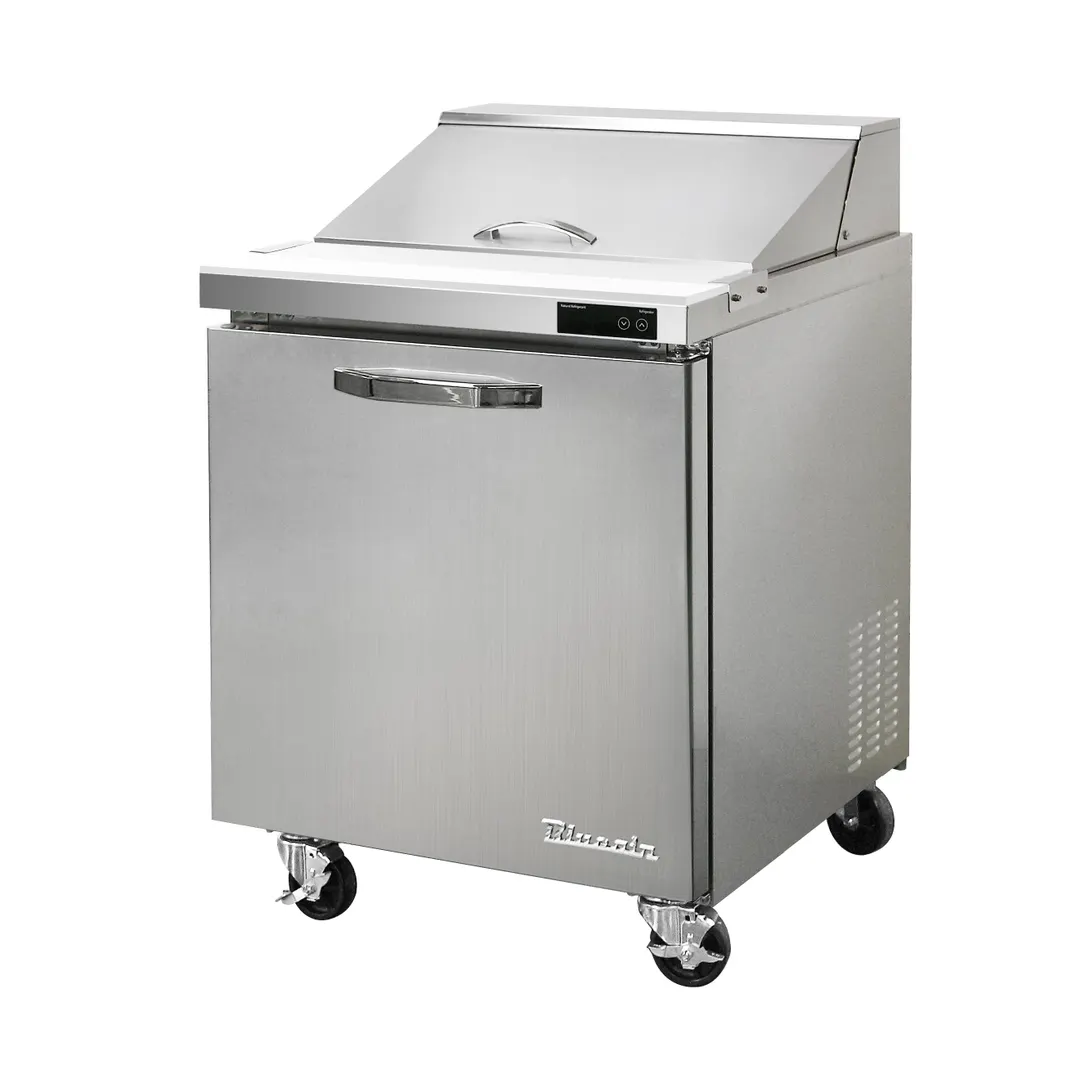 Blue Air BLPT28-HC 27" One Section Sandwich & Salad Prep Table w/ 1 Doors, 8 pans, 7 cu. ft.