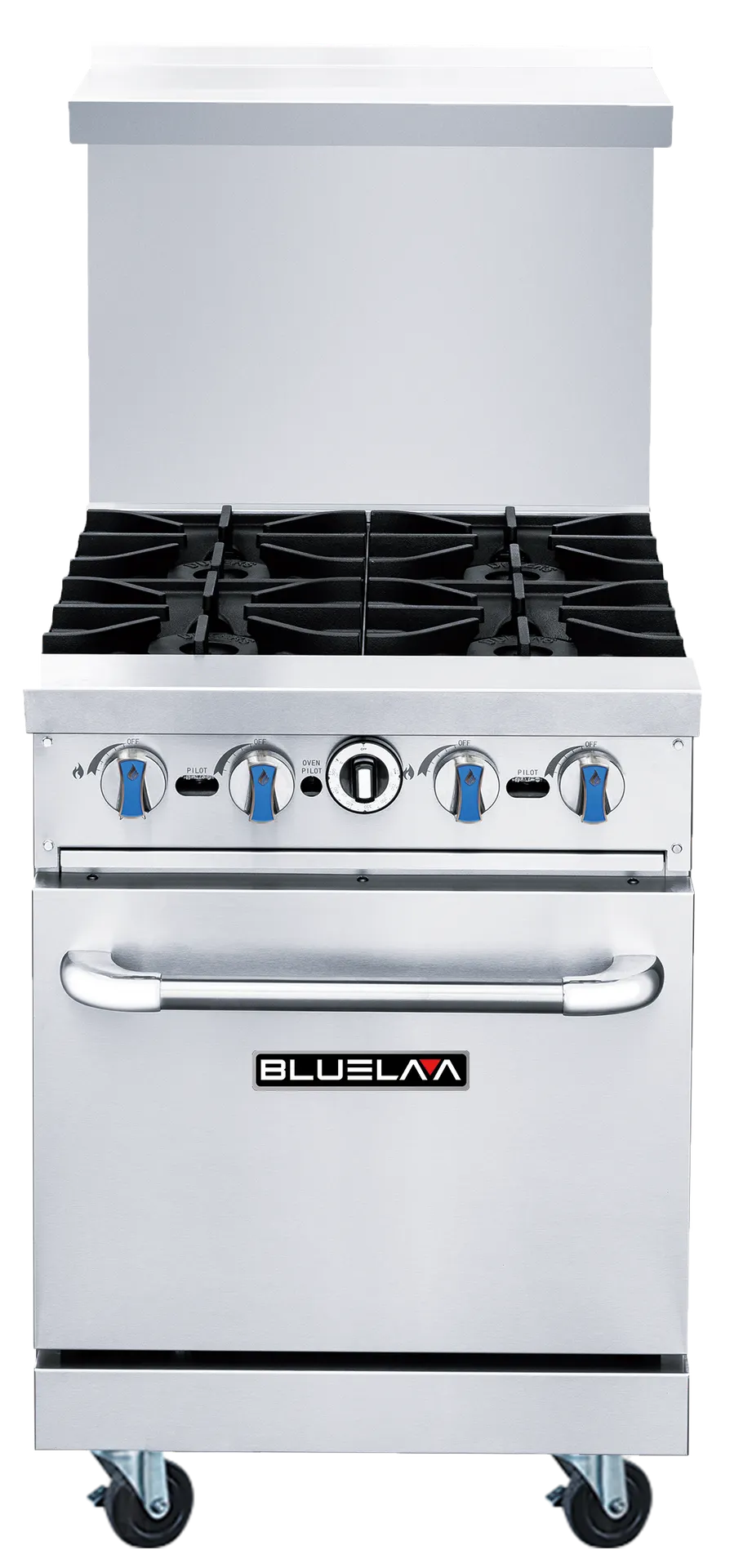 Blue Air BLR24-4B 24" Gas Restaurant Range w/ (4) Open Burners, (1) Standard Oven, 152.000 BTU