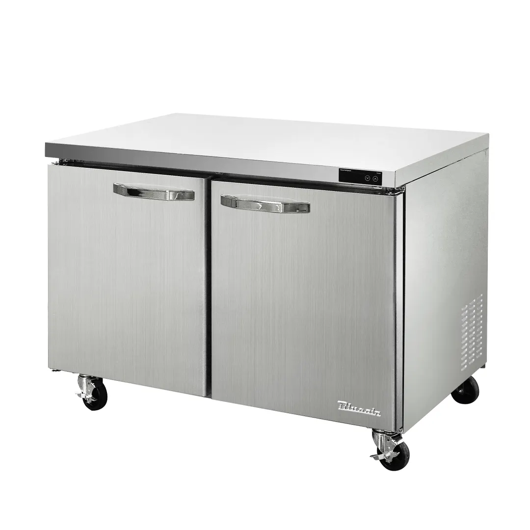 Blue Air BLUF60-HC 60" 2-Door Undercounter Freezer, Stainless Steel, 16.7 cu. ft.