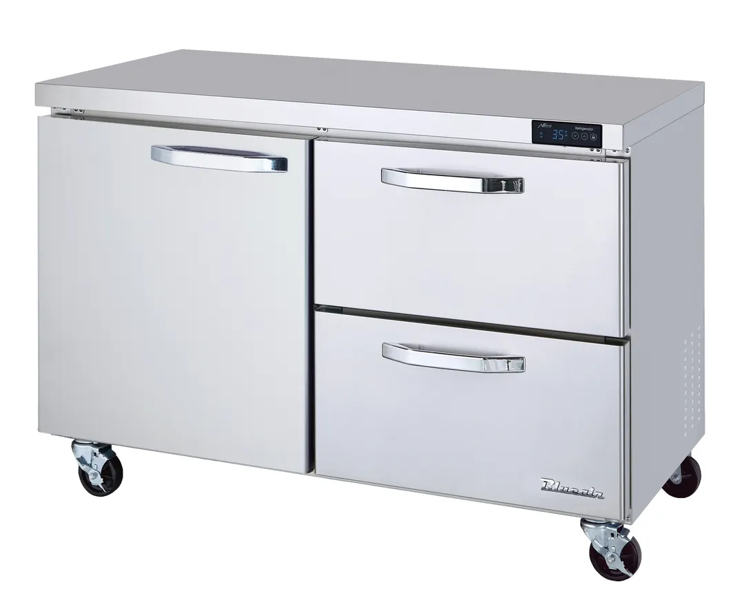 Blue Air BLUR60-D2R-HC 60" 1-Door & 2-Drawer Undercounter Refrigerator, Stainless Steel, 16.7 cu. ft.