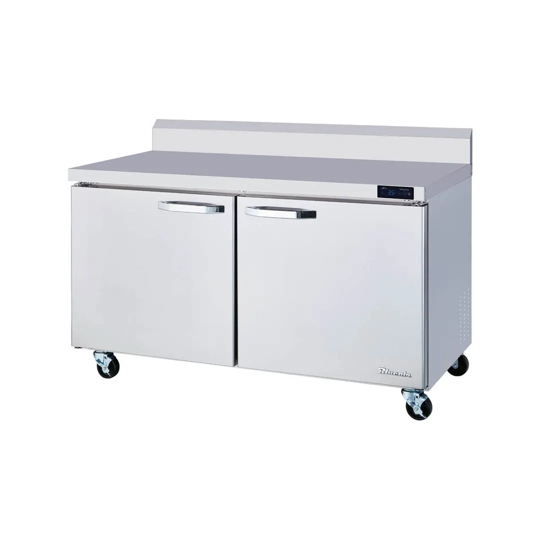Blue Air BLUR60-WT-HC 60" 2-Section Worktop Refrigerator w/ 2 Doors, 16.5 cu. ft.