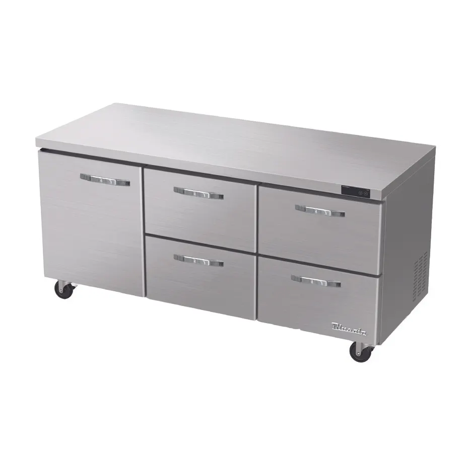 Blue Air BLUR72-D4RM-HC 72" 4-Drawer Undercounter Refrigerator, Stainless Steel, 20.2 cu. ft.