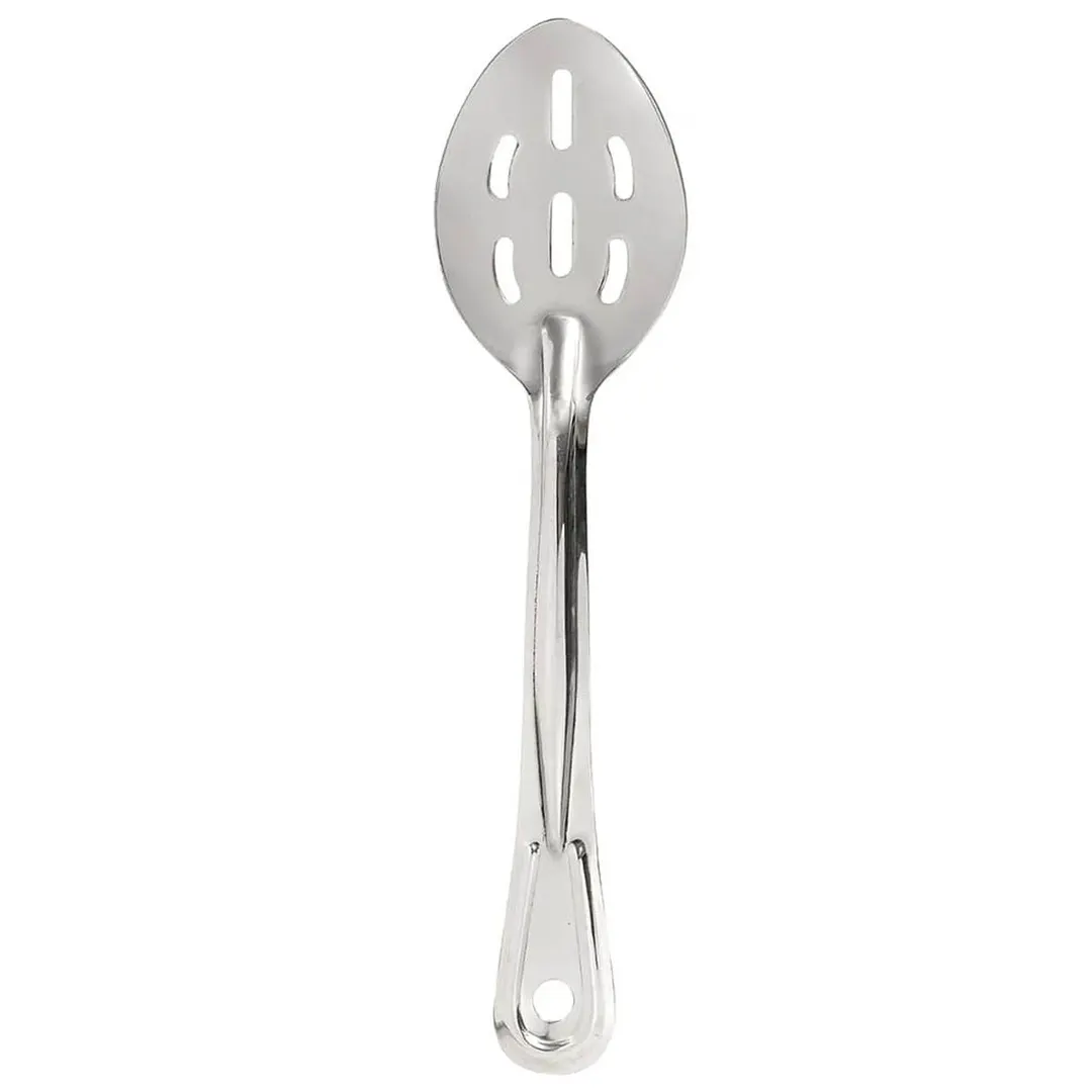 Winco BSST-11 11" Slotted Stainless Steel Basting Spoon
