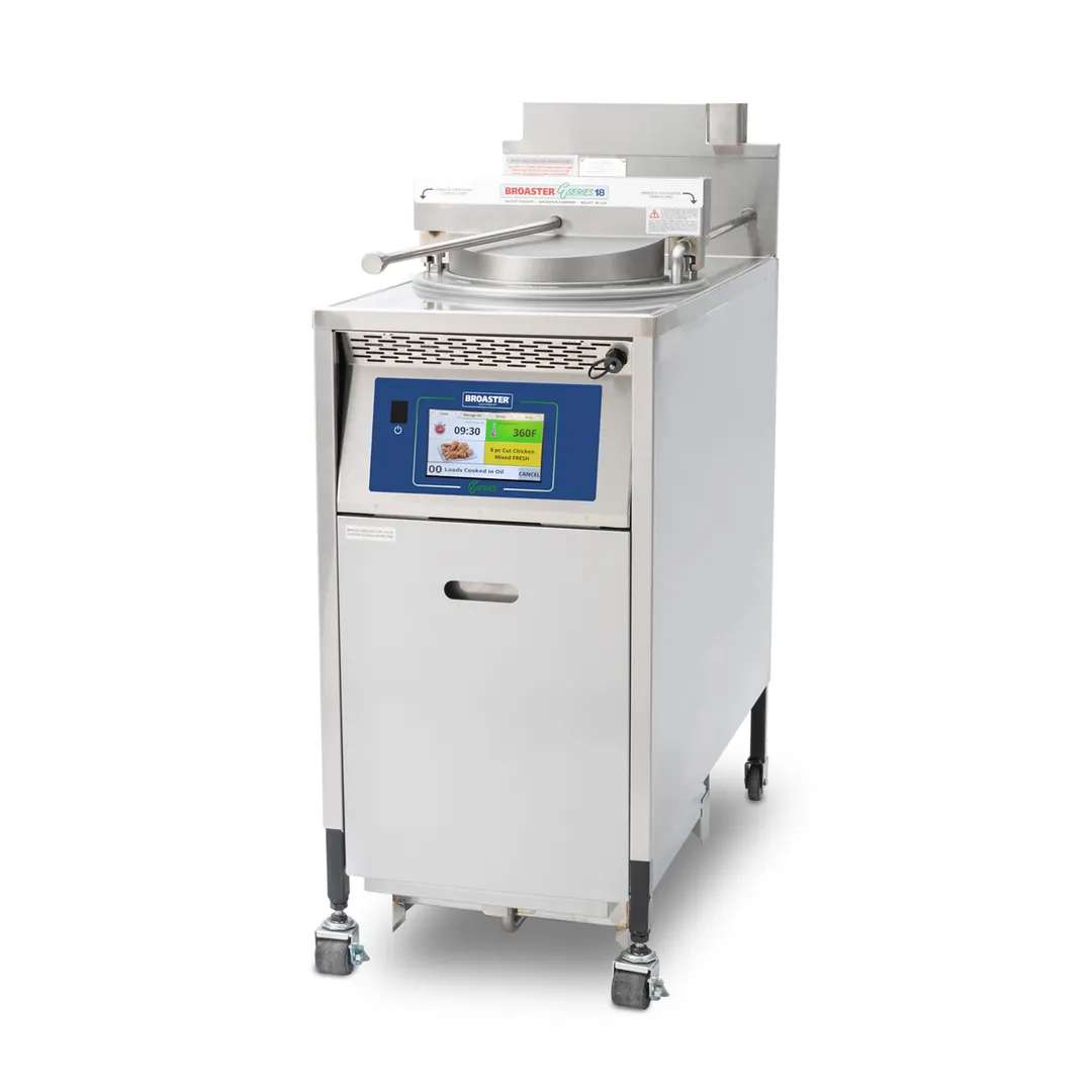 Broaster 86172 E-Series 18 Gas Pressure Fryer w/ SmartTouch Controller, Built-In Filter System