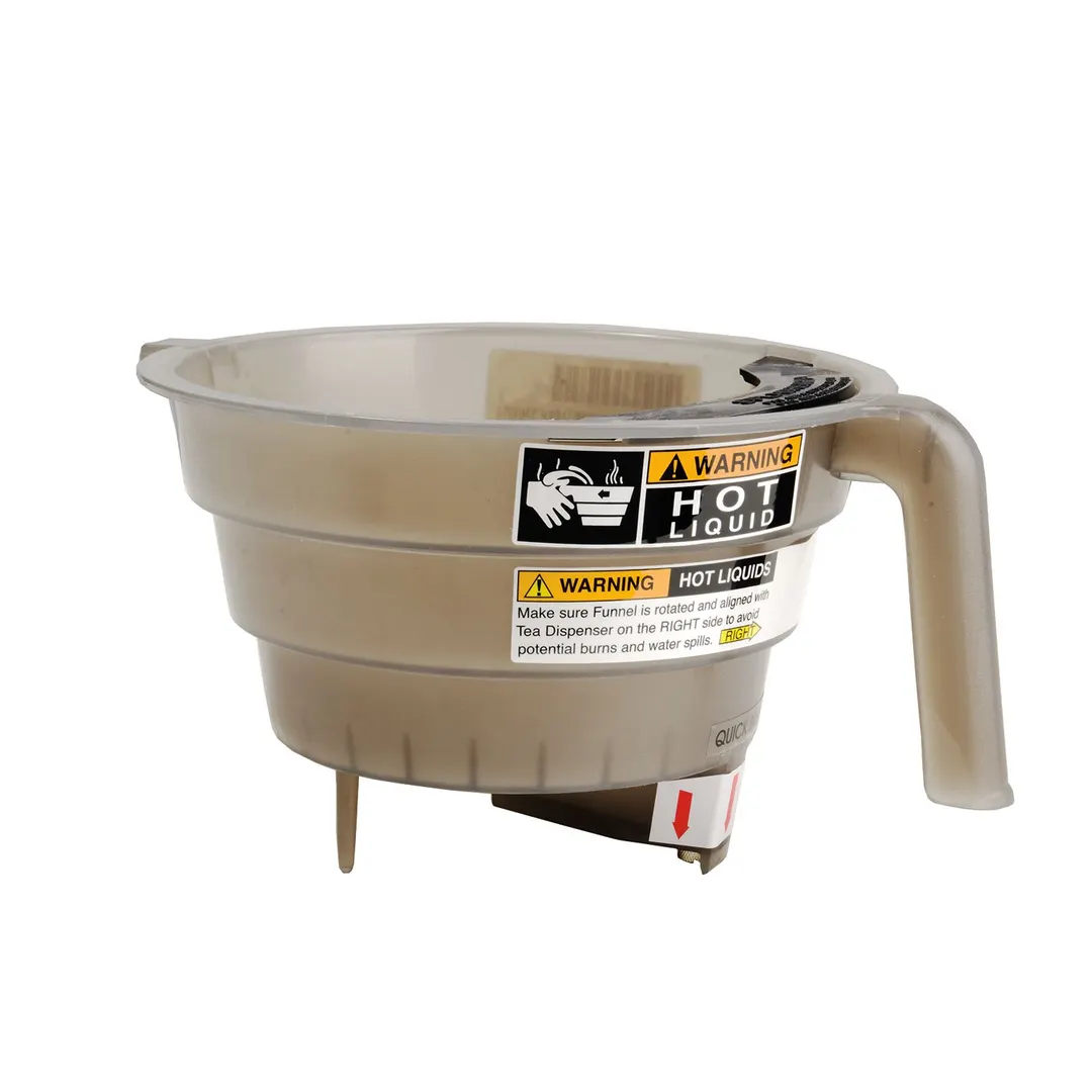 BUNN 03021.0014 Stainless Steel Funnel Assembly for TB6Q Tea Brewer, Smoke-Tea Compatible / 3.5" Dia