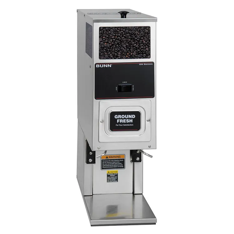 BUNN 05800.0003 G9T HD Coffee Grinder,Portion Control - 9 lb Hoppers - 3/4 HP / 120V - S.Steel Decor