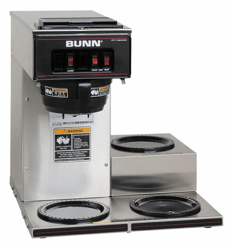 BUNN 13300.0003 Manual Water Fill Coffee Brewer for Decanters Without Hot Water Faucet, Single