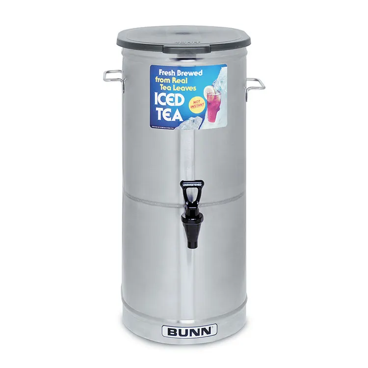 BUNN 34100.0001 Tea / Coffee Dispenser, Oval Design, solid plastic lid, 5 gallon capacity