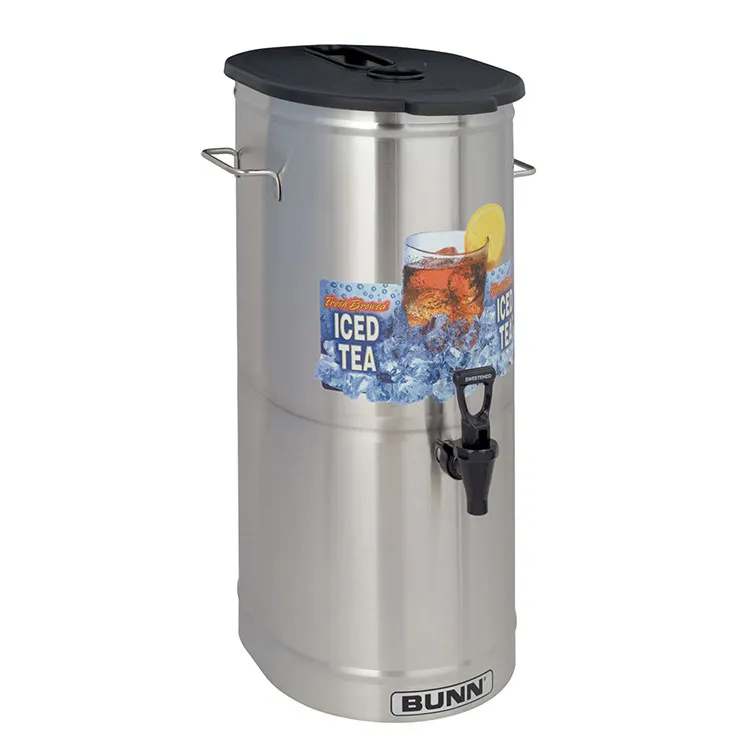BUNN 34100.0003 TDO-5 Iced Tea/Coffee Dispenser, Brew-Through Plastic Lid, 5 Gallon