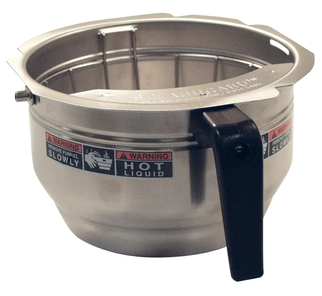 BUNN 34559.0000 Stainless Steel Funnel Assembly with Decal, Grt "C"7.12 for CDBC, CWT, AXIOM