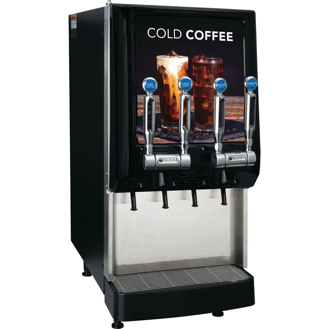 BUNN 37300.0097 37300.0097 Jdf-4S Silver Series® 4-Flavor Cold Beverage System - 720W / 120V