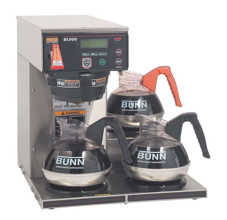 BUNN 38700.0002 Automatic Fill Coffee Brewer for Decanters With Hot Water Faucet, Plastic / Single