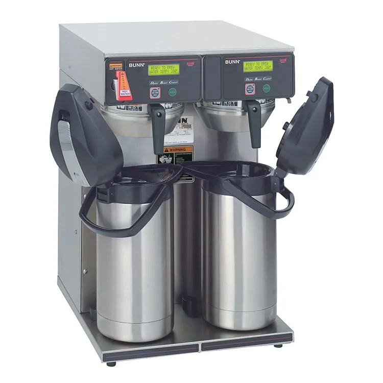 BUNN 38700.0013 Axiom® Twin APS Airpot Coffee Brewer, 15 gal/hr, Double Brew Heads, 6100 W-120/240 V