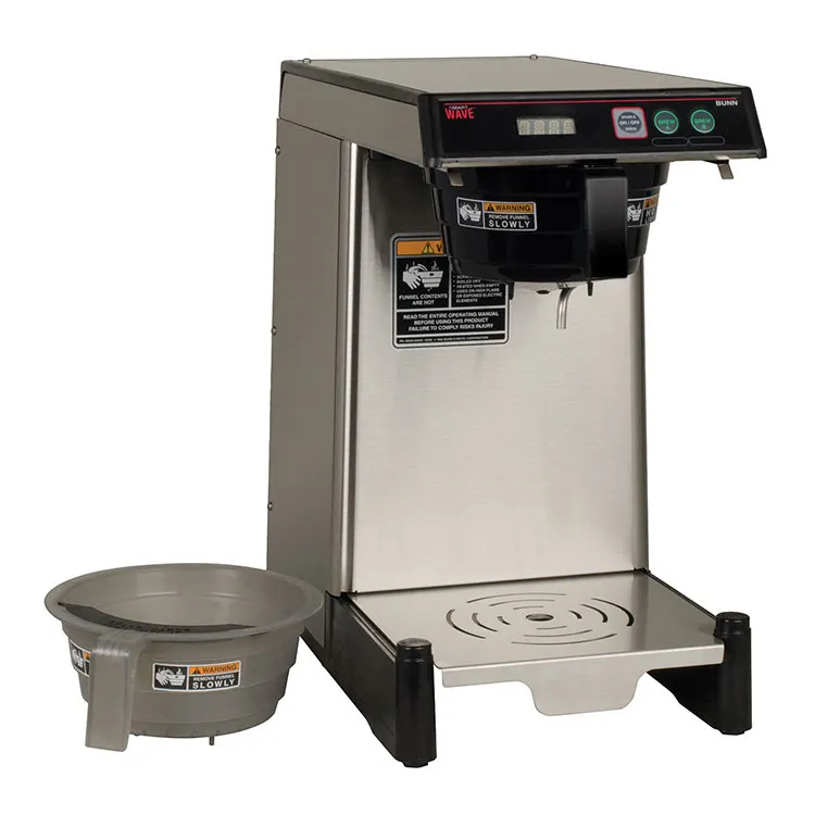 BUNN 39900.0020 SmartWave® Low Profile Wide Base Automatic Coffee/Tea Brewer, Single Brewer / 1350W