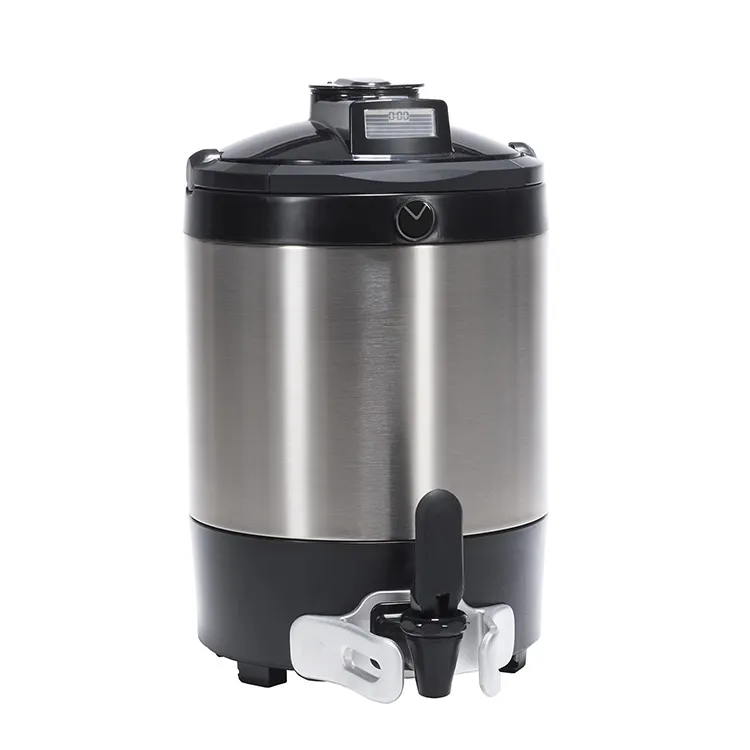 BUNN 42750.0250 TF ThermoFresh 1.5 gal Black Stainless Server with Gauge, 4 hr Timer, NSF