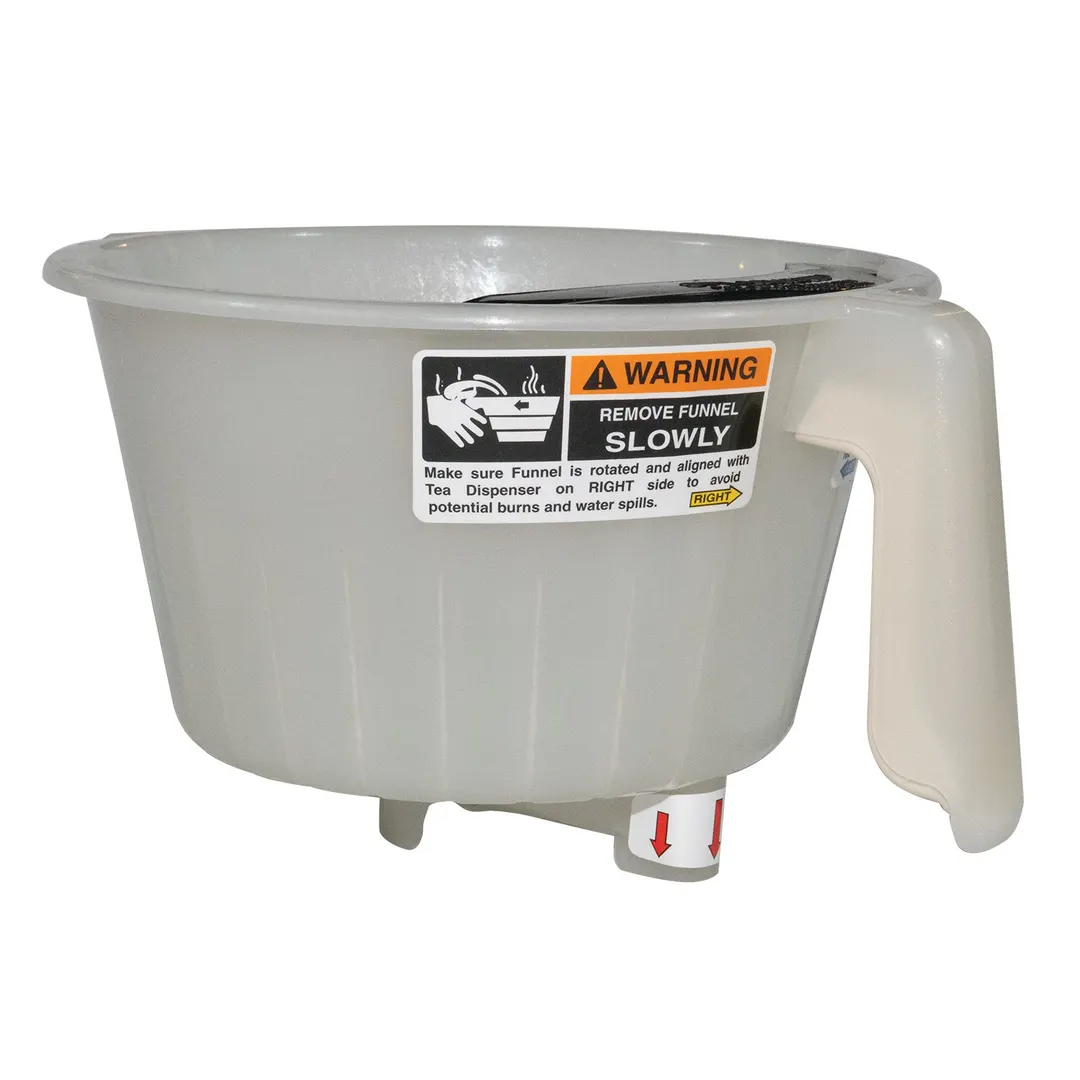 BUNN 53463.0012 Rotational Infusion Tea Funnel Assembly, Natural, 1-Quart Capacity, Stainless Steel