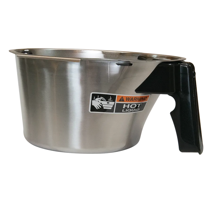 BUNN 54675.0008 Stainless Steel Infusion Coffee Funnel Assembly with Black Handle, Standard Size