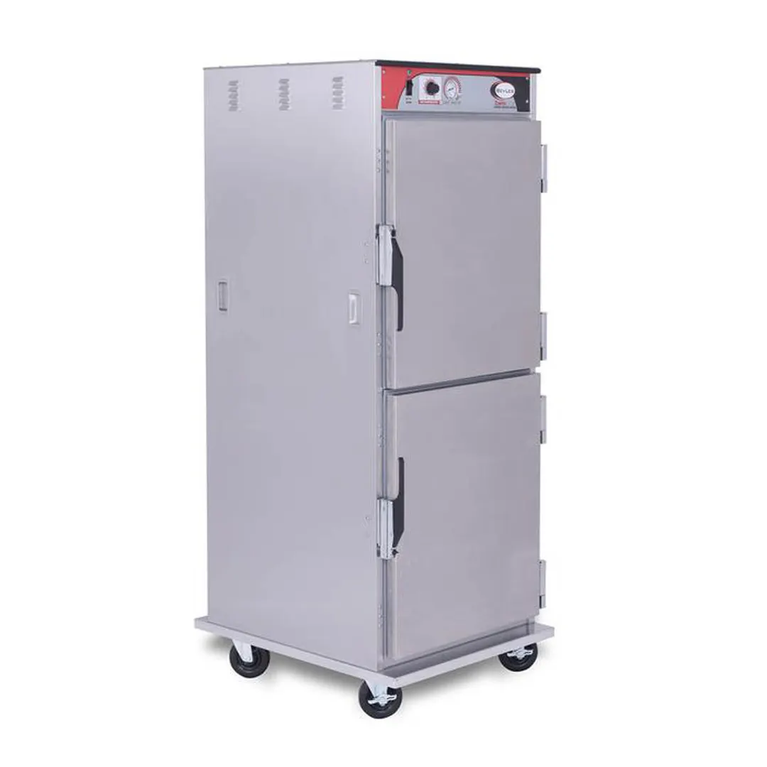 BevLes HTSS74W121-PT Full Height Pass-Thru Heated Holding Cabinet, (2) Solid Door, 115V