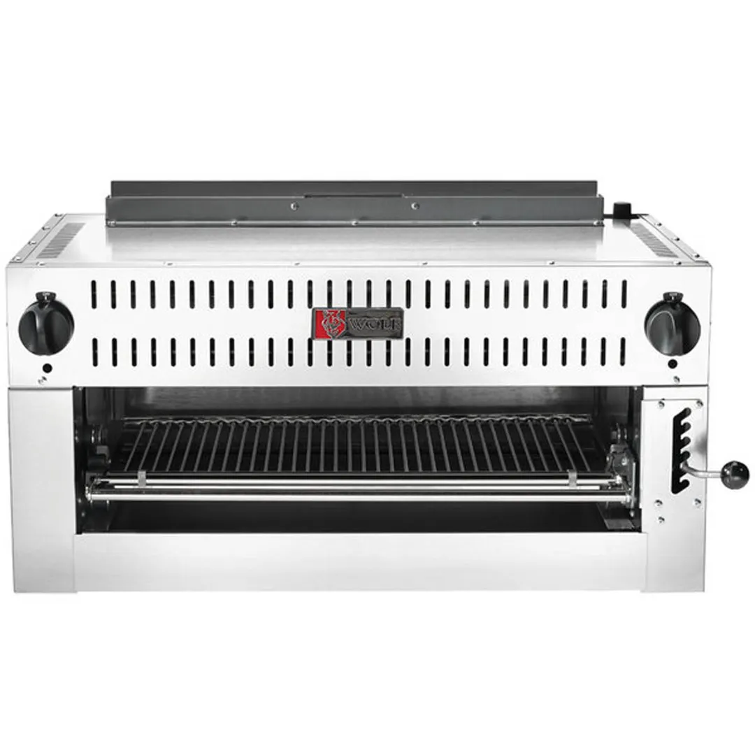 Wolf C36IRB 36" Infrared Gas Salamander Broiler with Manual Control - 30,000 BTU Burner
