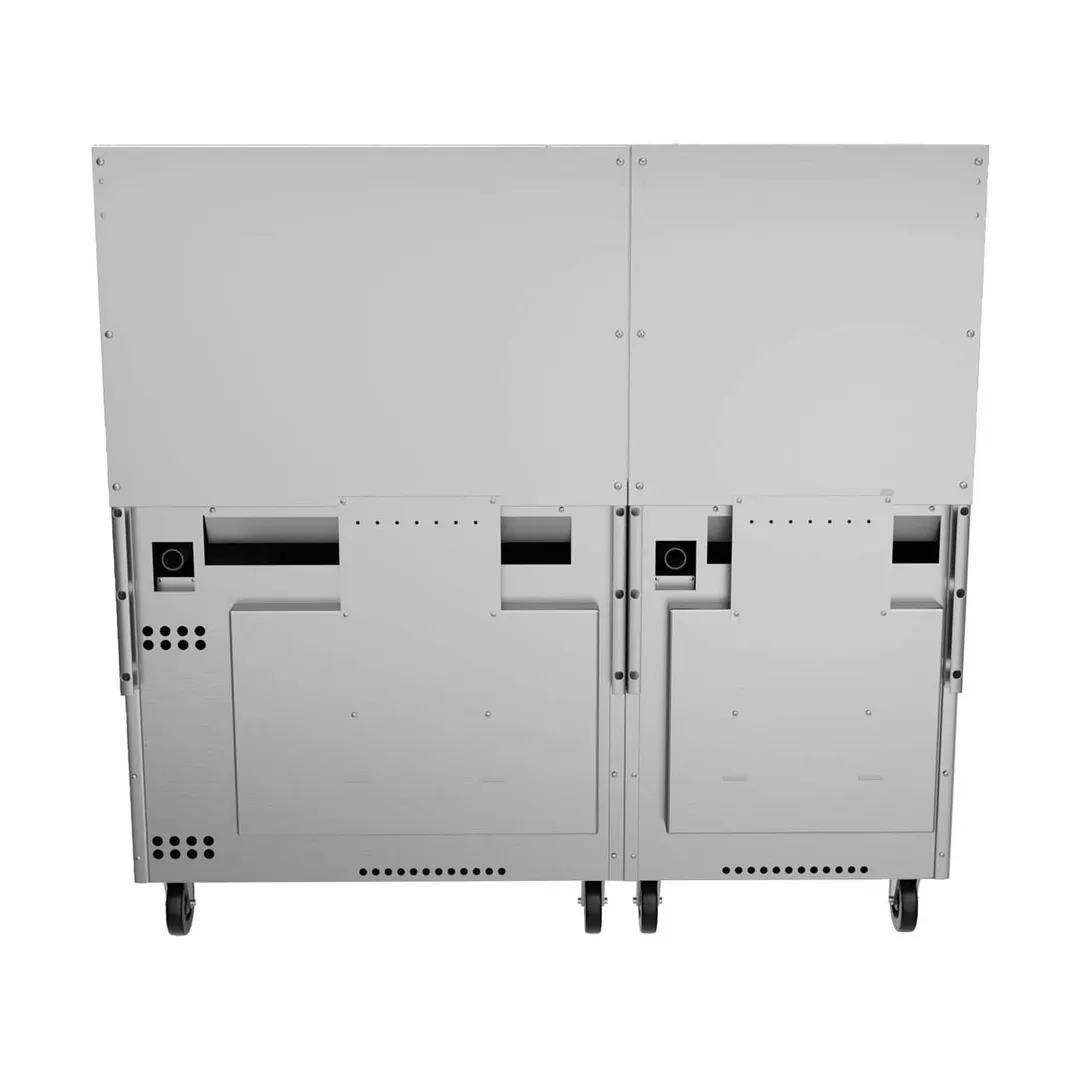 Wolf C60SS-10B 60" Gas Restaurant Range w/ (10) Open Burners, (2) Standard Ovens, 358.000 BTU
