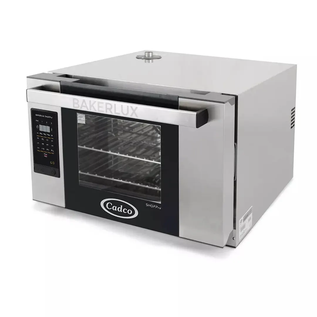 Cadco XAFT-03HS-GD Half Size Electric Countertop Convection Oven, 3 Shelf, GO Digital Control, 120V