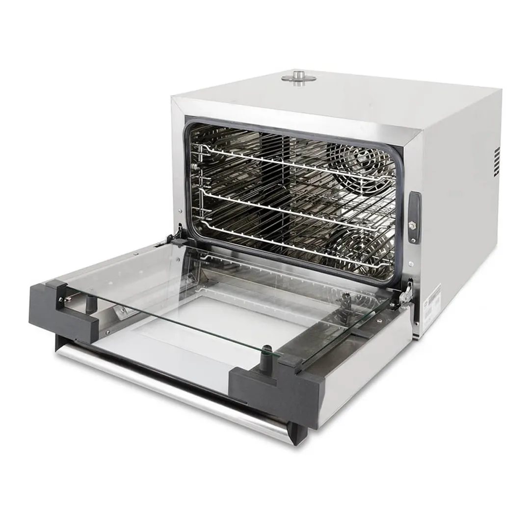 Cadco XAFT-03HS-GD Half Size Electric Countertop Convection Oven, 3 Shelf, GO Digital Control, 120V