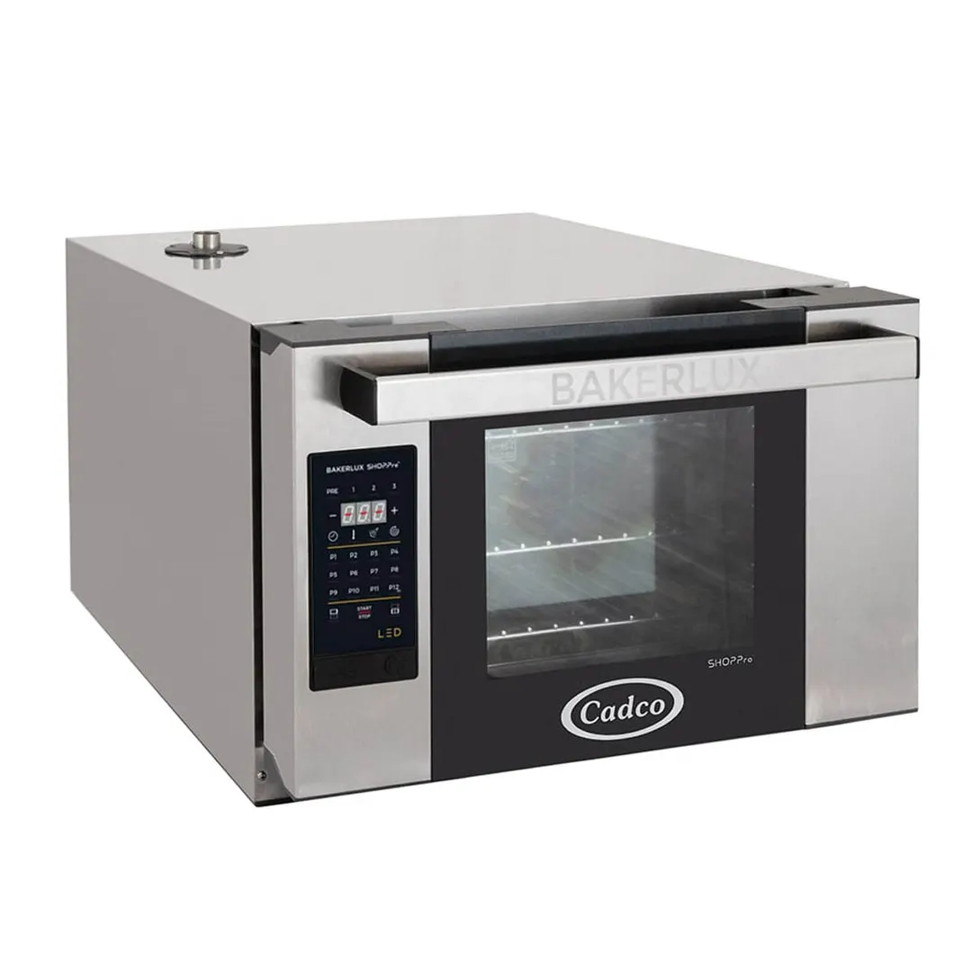 Cadco XAFT-03HS-LD Half Size Electric Countertop Convection Oven, 3 Shelf, LED Digital, 208/240V