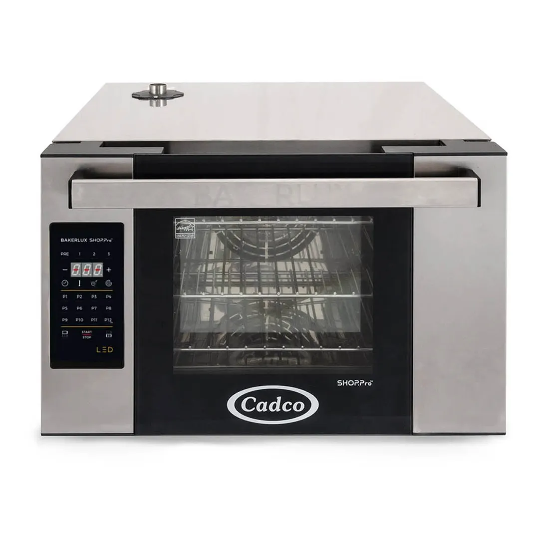 Cadco XAFT-03HS-LD Half Size Electric Countertop Convection Oven, 3 Shelf, LED Digital, 208/240V