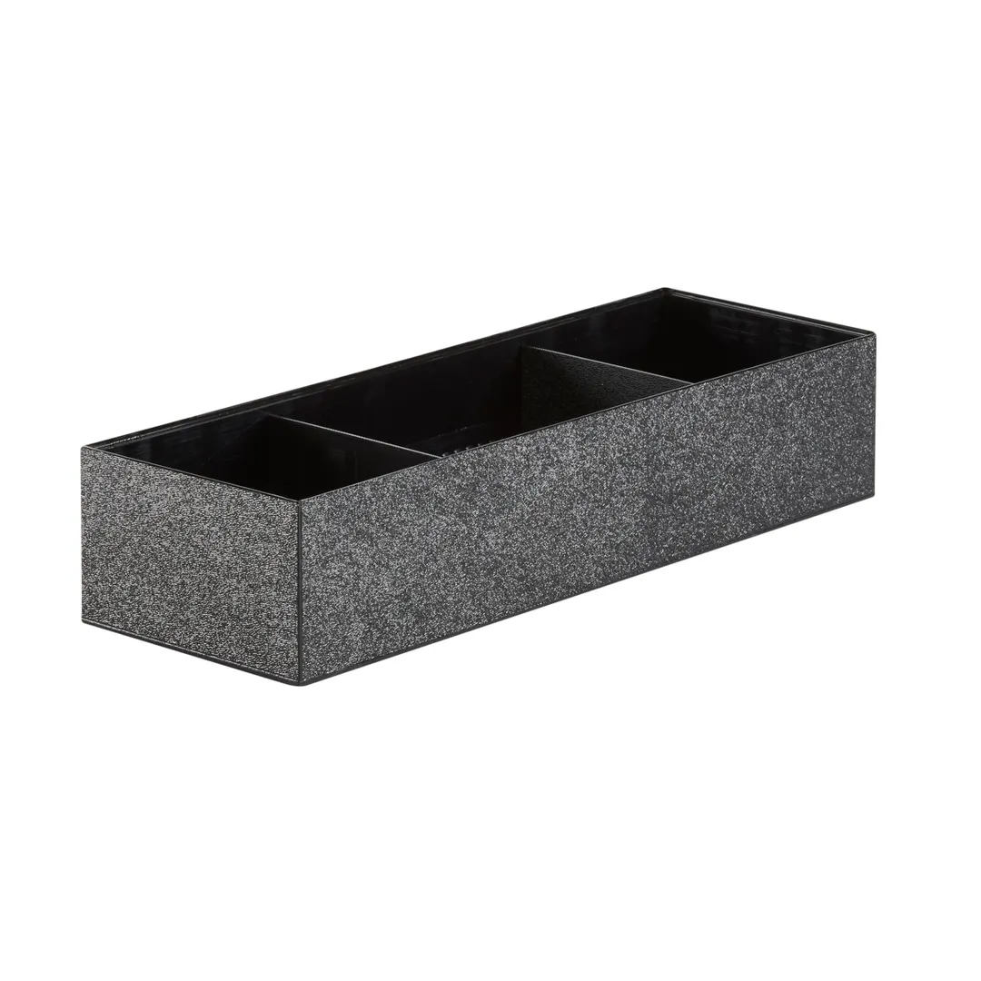 Cal-Mil 22037-515-13 To-Go-Station Condiment Holder, 14.5"W x 4.75"D x 3.25"H, Large, Black